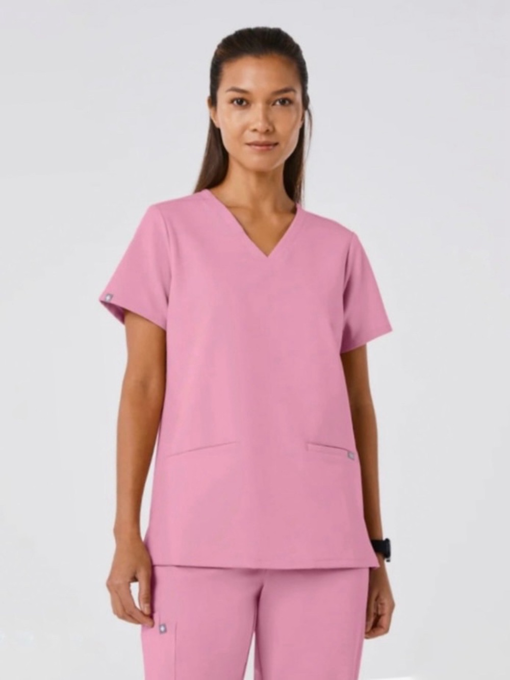 Figs Casma Scrub Top Limited Edition Chalk Pink XS Medical Healthcare Uniform